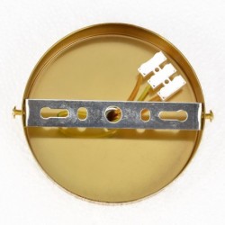Glamour lubinis šviestuvas Cristal 5xE14, juodas/aukso, krištolas