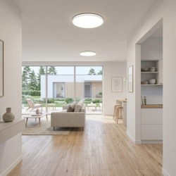 HUGO LED Lubinis šviestuvas 32W, reguliuojama galia ir 3CCT, IP54, baltas