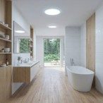 HUGO LED Lubinis šviestuvas 32W, reguliuojama galia ir 3CCT, IP54, baltas
