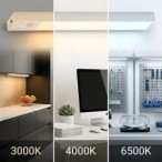 Viro LED spintelės šviestuvas su judesio jutikliu, įkraunamas, 30cm, 3CCT, 2vnt.