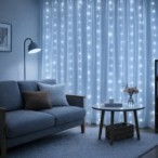 Dekoracinė RGB LED užuolaida Mery 3x3m, USB, 8 režimai, su pultu