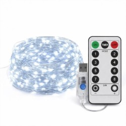 Dekoracinė RGB LED užuolaida Mery 3x3m, USB, 8 režimai, su pultu