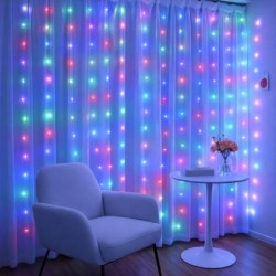 Lauko Mery 300 LED spalvota USB užuolaidinė girlianda 3x3m