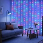 Lauko Mery 300 LED spalvota USB užuolaidinė girlianda 3x3m