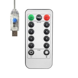 Lauko Mery 300 LED spalvota USB užuolaidinė girlianda 3x3m