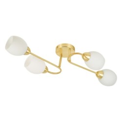 Elegantiškas lubinis šviestuvas KING GOLD, auksinis, 4x E27