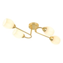 Elegantiškas lubinis šviestuvas KING GOLD, auksinis, 4x E27