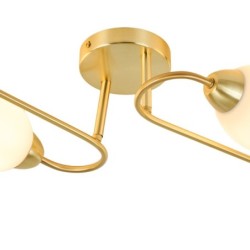 Elegantiškas lubinis šviestuvas KING GOLD, auksinis, 4x E27