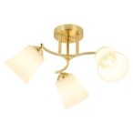 PAFOS GOLD lubinis šviestuvas, aukso spalvos, 3x E27, Ø500mm