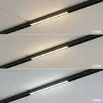 SLIM5 magnetinis LED šviestuvas 10W 48V, pritemdomas CCT, juodas