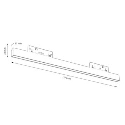 SLIM5 magnetinis šviestuvas 5mm, 20W, 48V, CCT, pritemdomas, juodas