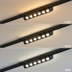 SLIM5 Magnetinis LED šviestuvas 5W, 48V, 2700-4000K, pritemdomas, juodas