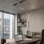 SLIM5 Magnetinis LED šviestuvas 5W, 48V, 2700-4000K, pritemdomas, juodas