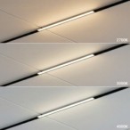 Magnetinis LED šviestuvas 5mm 48V, pritemdomas, 5W, 2700-4000K, baltas