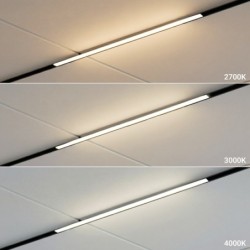 SLIM5 magnetinis linijinis šviestuvas 5mm 10W 48V CCT pritemdoma, 1m