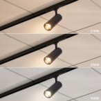 SLIM5 Magnetinis LED šviestuvas 5W CCT 48V juodas, pritemdomas