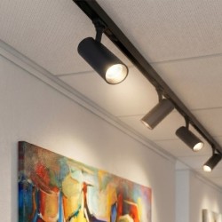 SLIM5 Magnetinis LED šviestuvas 5W CCT 48V juodas, pritemdomas