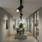Magnetinis LED šviestuvas SLIM5 10W 48V, CCT reguliuojamas, pritemdomas, juodas