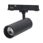 Magnetinis LED šviestuvas SLIM5 10W 48V, CCT reguliuojamas, pritemdomas, juodas