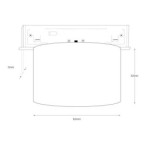 SLIM5 5mm magnetinis LED šviestuvas 7W 48V CCT Pritemdomas Juodas