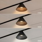 SLIM5 7W magnetinis LED prožektorius, CCT, pritemdomas, juodas