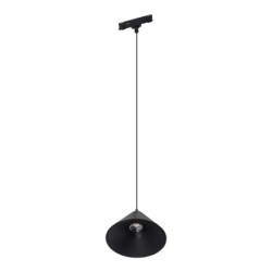 Magnetinis pakabinamas LED šviestuvas kūgio formos SLIM5 7W 48V CCT pritemdomas, juodas
