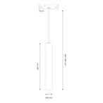 SLIM5 magnetinis pakabinamas LED šviestuvas 7W 48V CCT juodas pritemdomas