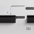 Milagro SLIM5 magnetinės sistemos jungtis 48V, 5mm, aliumininė, juoda, IP20
