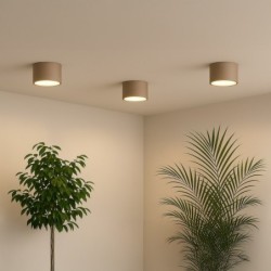 Minimalistinis DIXIE lubinis šviestuvas 1xGX53, smėlio spalvos
