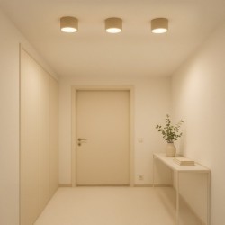 Minimalistinis DIXIE lubinis šviestuvas 1xGX53, smėlio spalvos