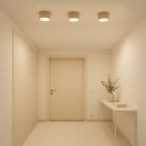 Minimalistinis DIXIE lubinis šviestuvas 1xGX53, smėlio spalvos