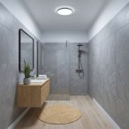 LED Plafonas HUGO 12-24W, 3CCT (3000-6500K), IP54, Juodas lubinis šviestuvas