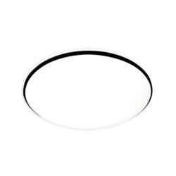 LED Plafonas HUGO 12-24W, 3CCT (3000-6500K), IP54, Juodas lubinis šviestuvas