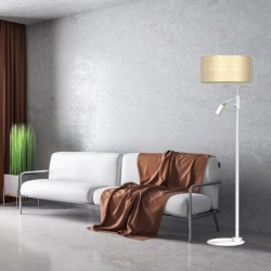 Toršeras MARSHALL WHITE / RATTAN 1xE27 + 1x mini GU10