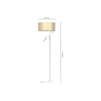 Toršeras MARSHALL WHITE / RATTAN 1xE27 + 1x mini GU10