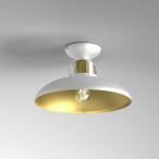 Lubinis šviestuvas FELIX WHITE/GOLD 1xE27
