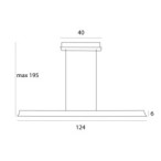Pakabinamas šviestuvas JO-JO Simple Integruotas LED 39.5W Juoda, Pilka