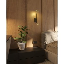 Sieninis šviestuvas Maxlight Ibiza 9W Juodas