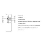 Pakabinamas šviestuvas Simni LED 55W 3000, 4000, 6500, 3000, 6000K Balta (PLF-54130-WH-CHMPN)
