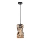 Pakabinamas šviestuvas Altera 1xE27 Juoda, Gintaro (PND-3219-1-BK-CF)