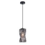 Pakabinamas šviestuvas Altera 1xE27 Juoda, Pilka (PND-3219-1-BK-SG)