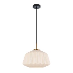 Pakabinamas šviestuvas Antita 1xE27 Juoda, Žalvario (PND-3644-1-BRO-W)