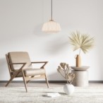 Pakabinamas šviestuvas Antita 1xE27 Juoda, Žalvario (PND-3644-1-BRO-W)