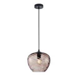 Pakabinamas šviestuvas Bresco 1xE27 Juoda, Ruda (PND-3033-1-BK-CF)