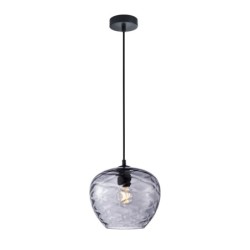 Pakabinamas šviestuvas Bresco 1xE27 Juoda, Mėlyna (PND-3033-1-BK-SG)