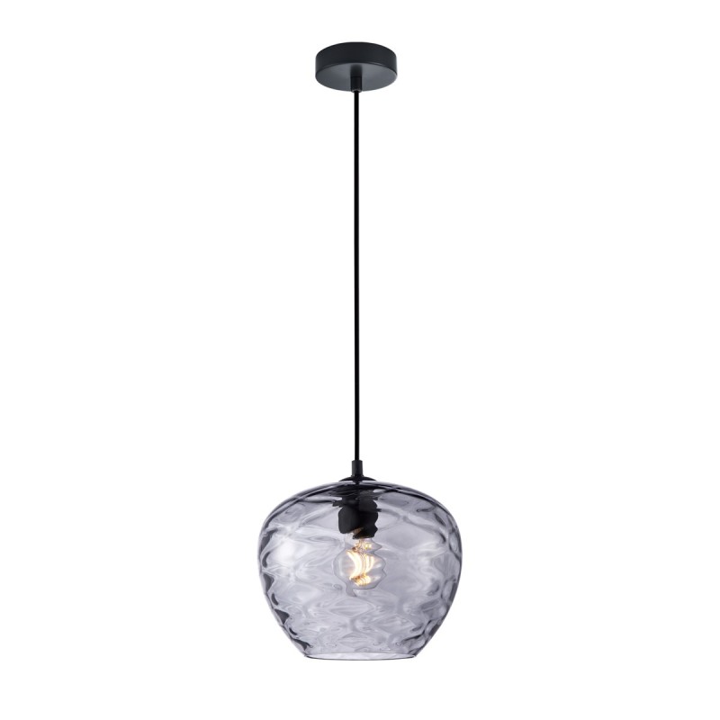Pakabinamas šviestuvas Bresco 1xE27 Juoda, Mėlyna (PND-3033-1-BK-SG)