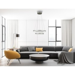 Pakabinamas šviestuvas Morte LED 70W 3000, 4000, 6000K Sidabro (PND-34535-2L-SILV)