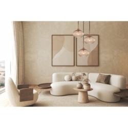 Pakabinamas šviestuvas Pansol 3xE27 Aukso, Žalvario (PND-2940-3AS-BRO-AMB)