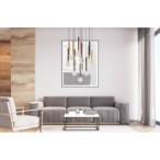 Pakabinamas šviestuvas Alinos LED 58W 3000K Juoda, Aukso, Vario (PND-24019-14A-BK)