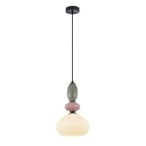 Pakabinamas šviestuvas Altra 1xE27 Juoda, Pilka, Rožinė (PND-36787-1A-BK-WH)